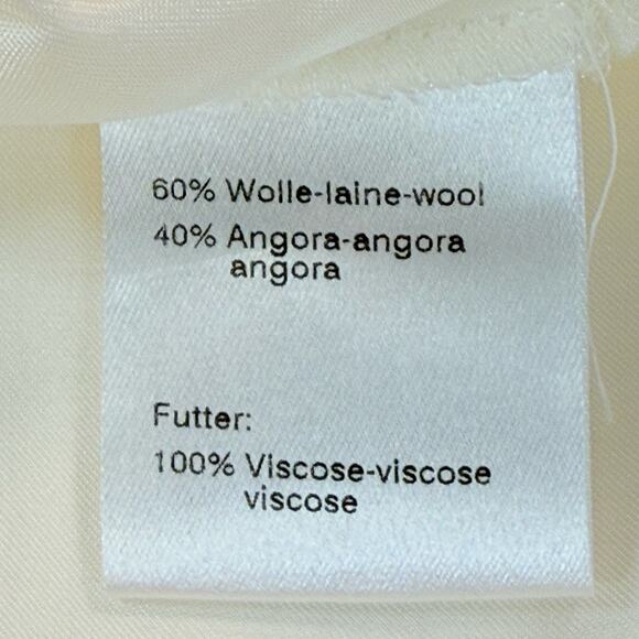 Akris Punto Cream Wool Angora Sheath Dress 8 F40 D38 Switzerland - Picture 9 of 10